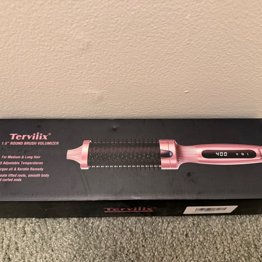 Black and Pink Hair Styling Tool for Effortless Curls